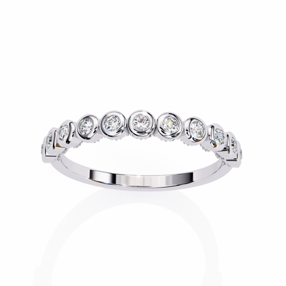 Bezel Set Diamond Eternity Ring – Sleek Minimal Band