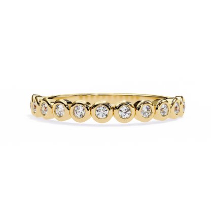 Bezel Set Diamond Eternity Ring – Sleek Minimal Band