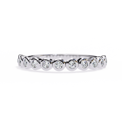 Bezel Set Diamond Eternity Ring – Sleek Minimal Band
