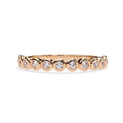 Bezel Set Diamond Eternity Ring – Sleek Minimal Band