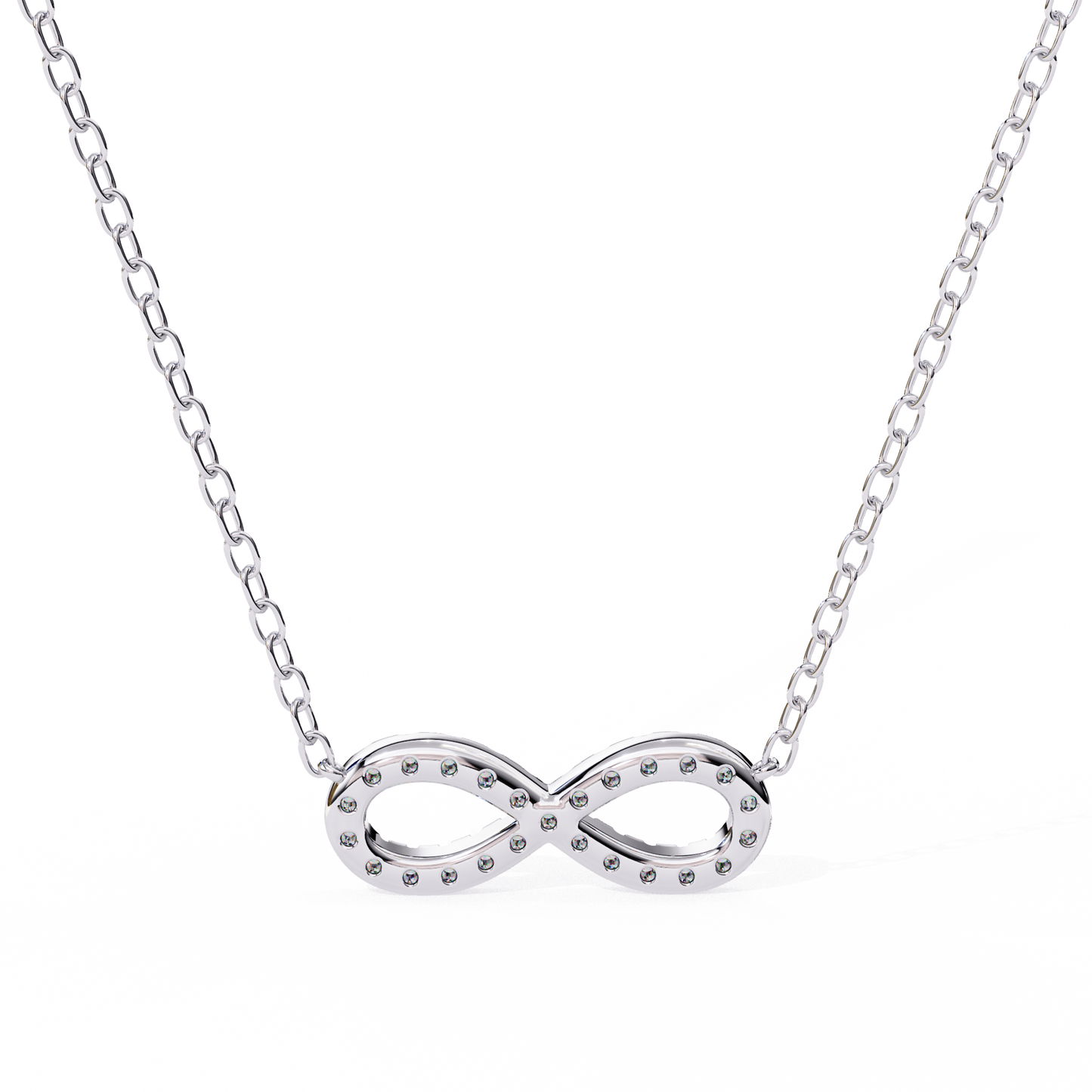 Infinity Spark Diamond Pendant