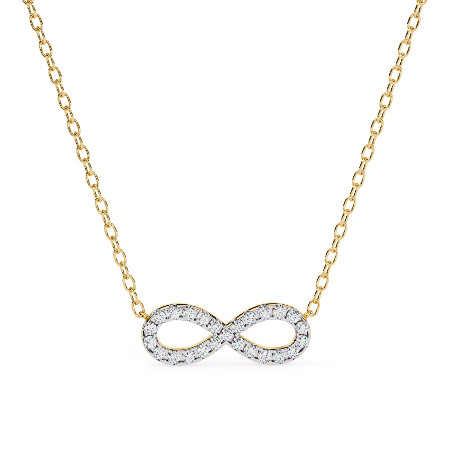 Infinity Spark Diamond Pendant