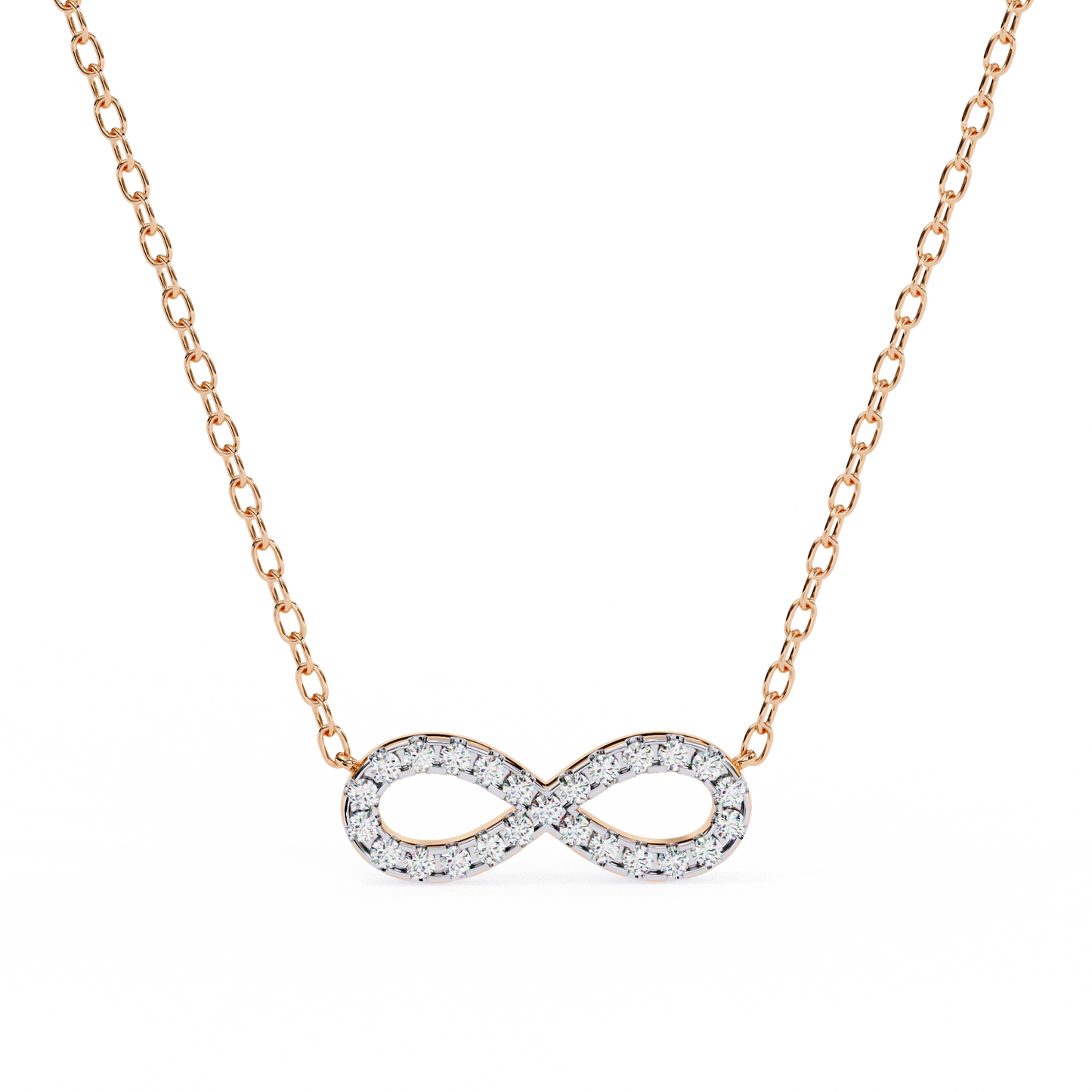 Infinity Spark Diamond Pendant