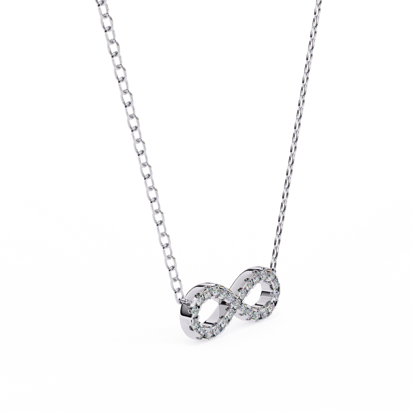 Infinity Spark Diamond Pendant