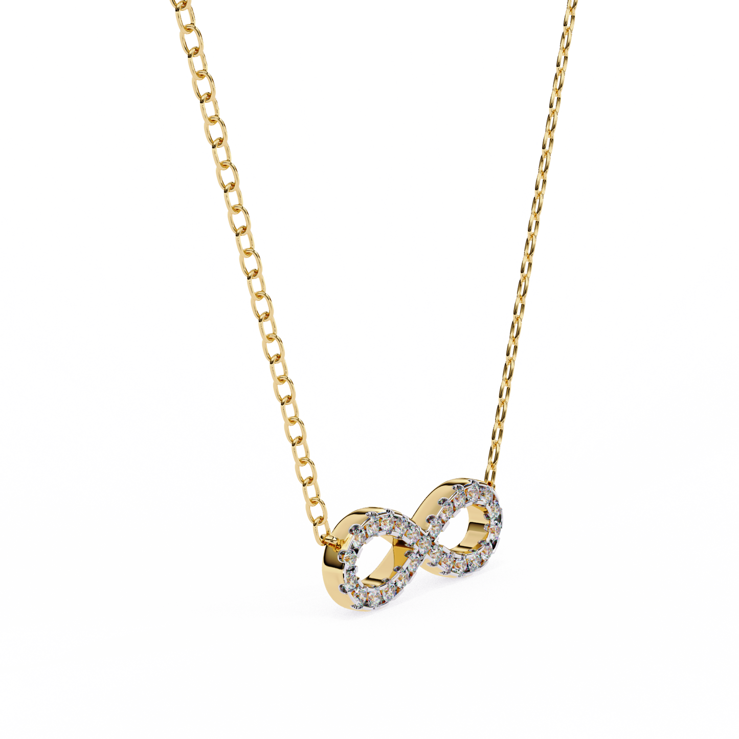 Infinity Spark Diamond Pendant
