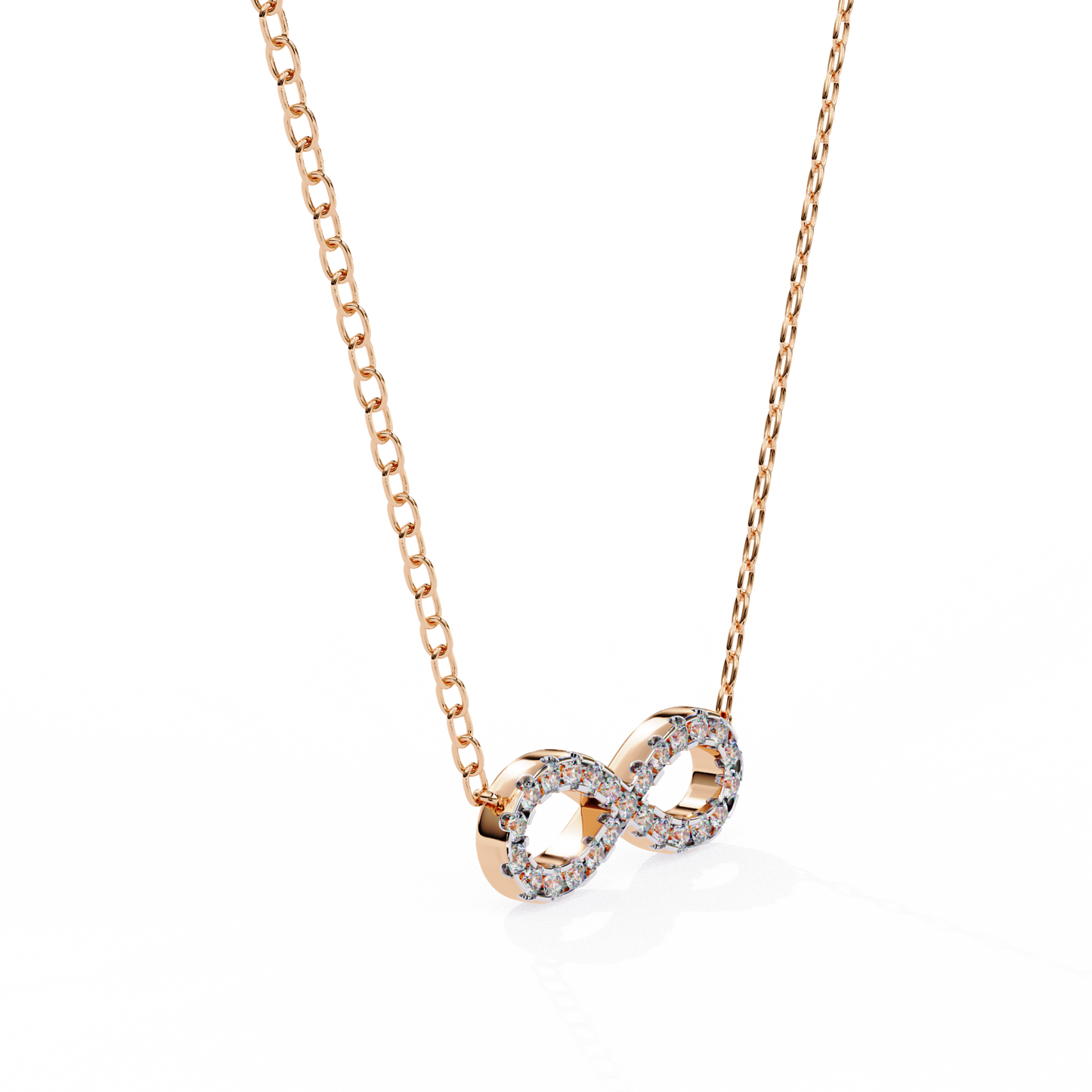 Infinity Spark Diamond Pendant