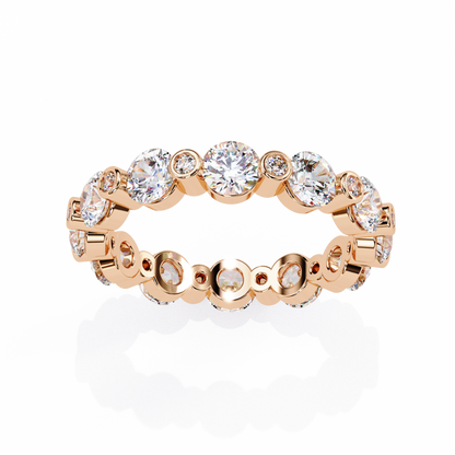 Bezel Set Round Diamond Eternity Ring