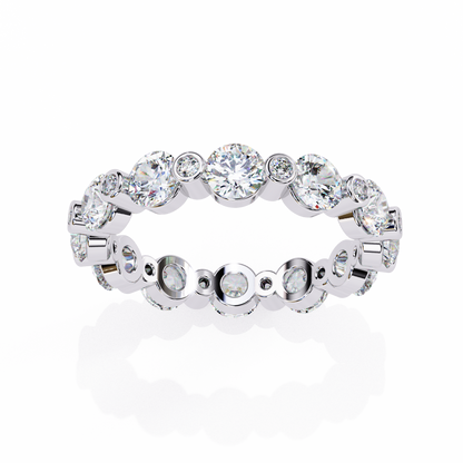 Bezel Set Round Diamond Eternity Ring