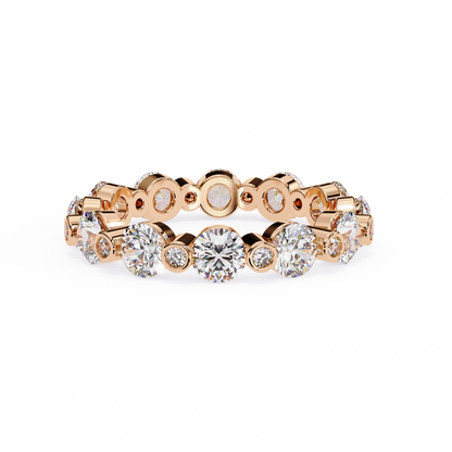 Bezel Set Round Diamond Eternity Ring