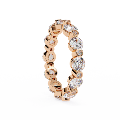 Bezel Set Round Diamond Eternity Ring