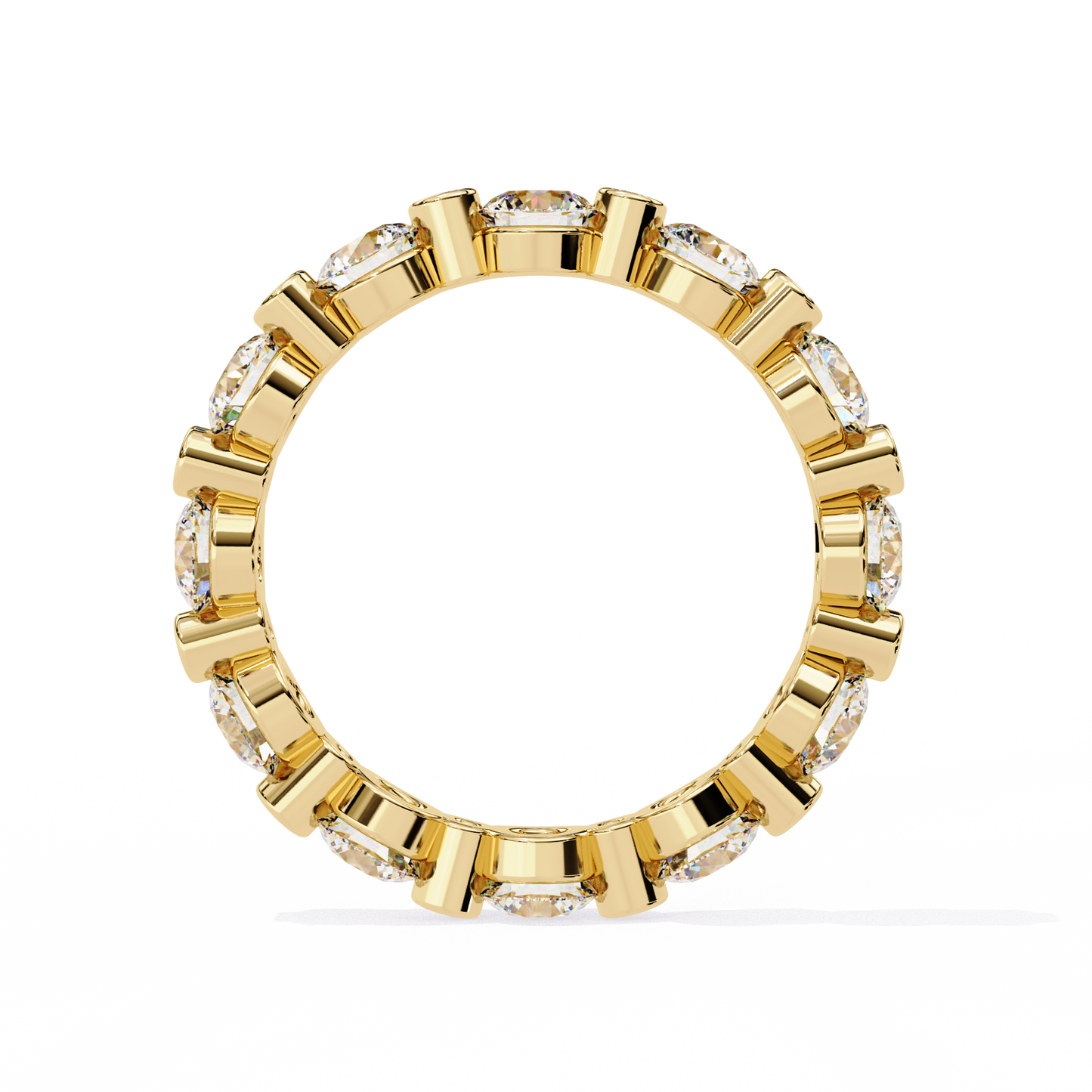 Bezel Set Round Diamond Eternity Ring