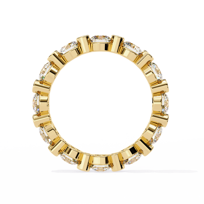 Bezel Set Round Diamond Eternity Ring