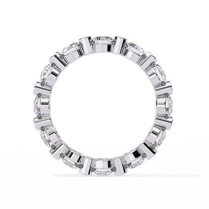 Bezel Set Round Diamond Eternity Ring