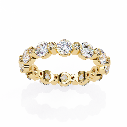 Bezel Set Round Diamond Eternity Ring