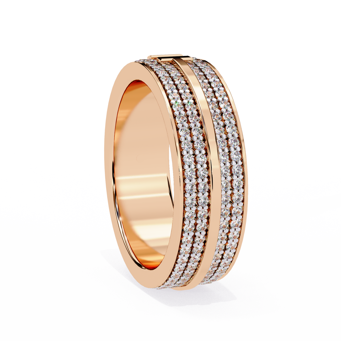 T-Bar Luxe Pavé Diamond Ring