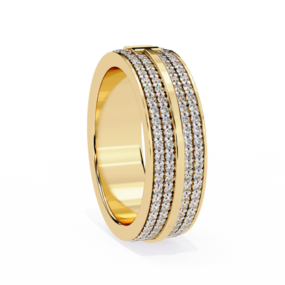 T-Bar Luxe Pavé Diamond Ring
