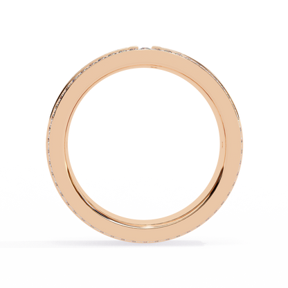 T-Bar Luxe Pavé Diamond Ring