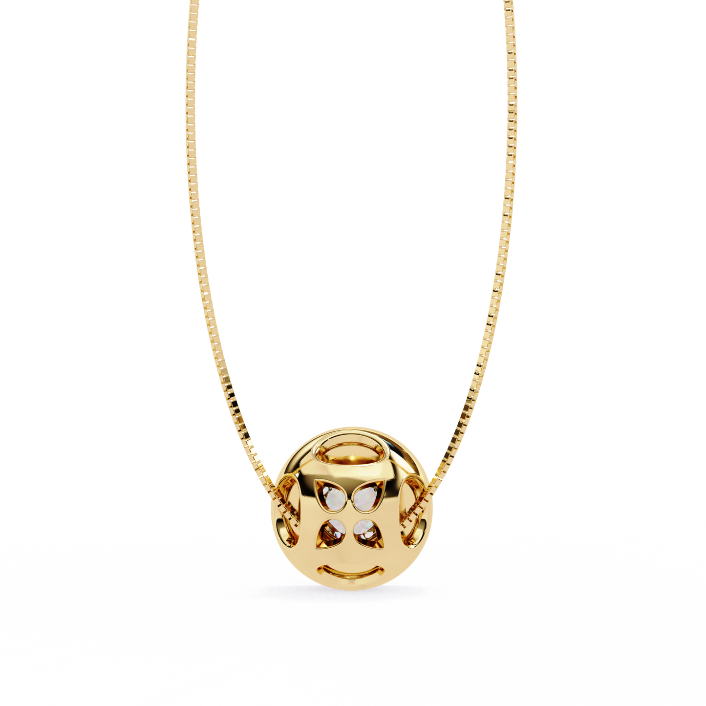 Solara Halo Diamond Pendant