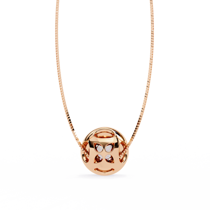 Solara Halo Diamond Pendant