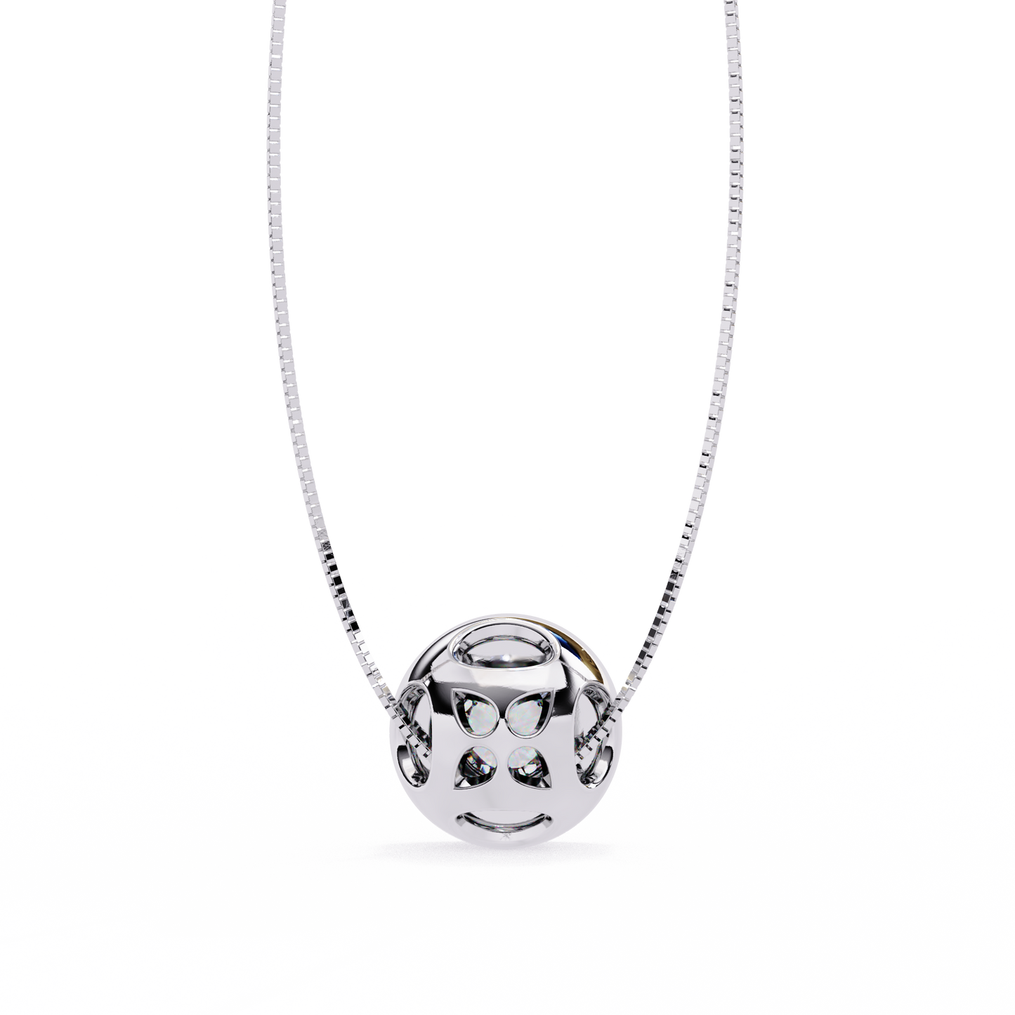 Solara Halo Diamond Pendant