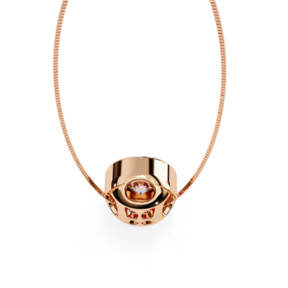 Solara Halo Diamond Pendant