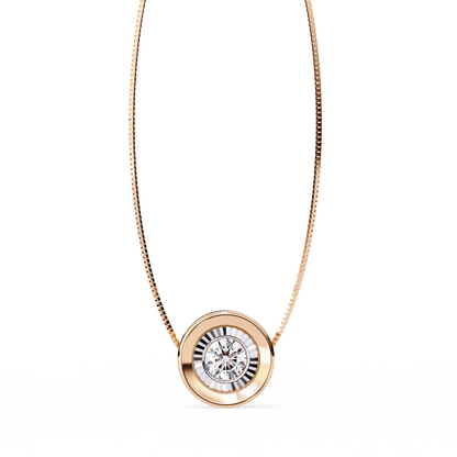 Solara Halo Diamond Pendant