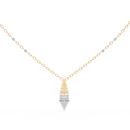 Geometric Diamond Accent Pendant