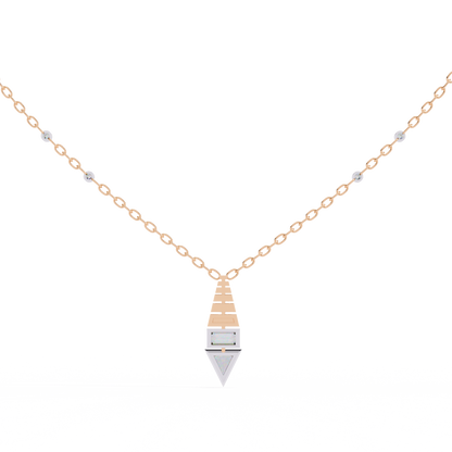 Geometric Diamond Accent Pendant