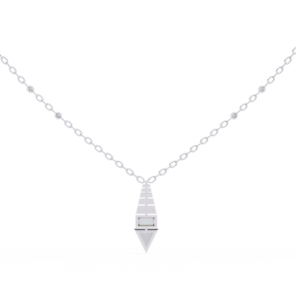 Geometric Diamond Accent Pendant