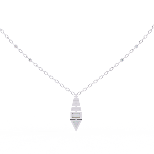 Geometric Diamond Accent Pendant