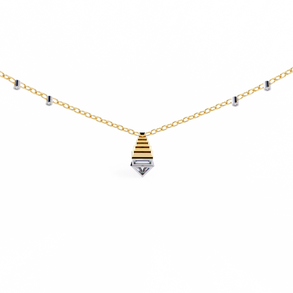 Geometric Diamond Accent Pendant