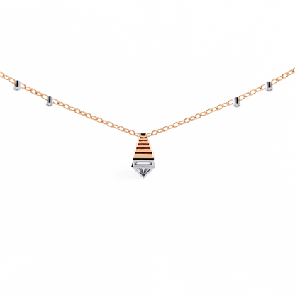Geometric Diamond Accent Pendant