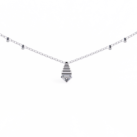 Geometric Diamond Accent Pendant