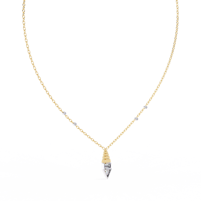 Geometric Diamond Accent Pendant