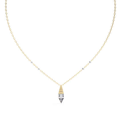 Geometric Diamond Accent Pendant
