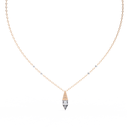Geometric Diamond Accent Pendant