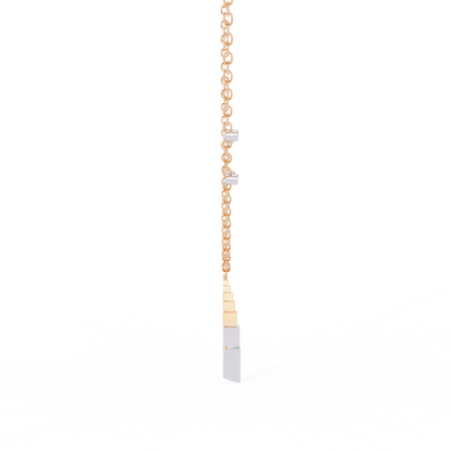 Geometric Diamond Accent Pendant