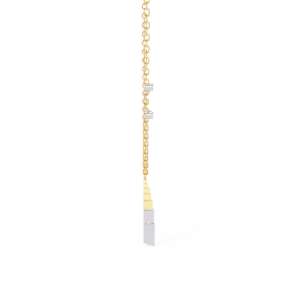 Geometric Diamond Accent Pendant