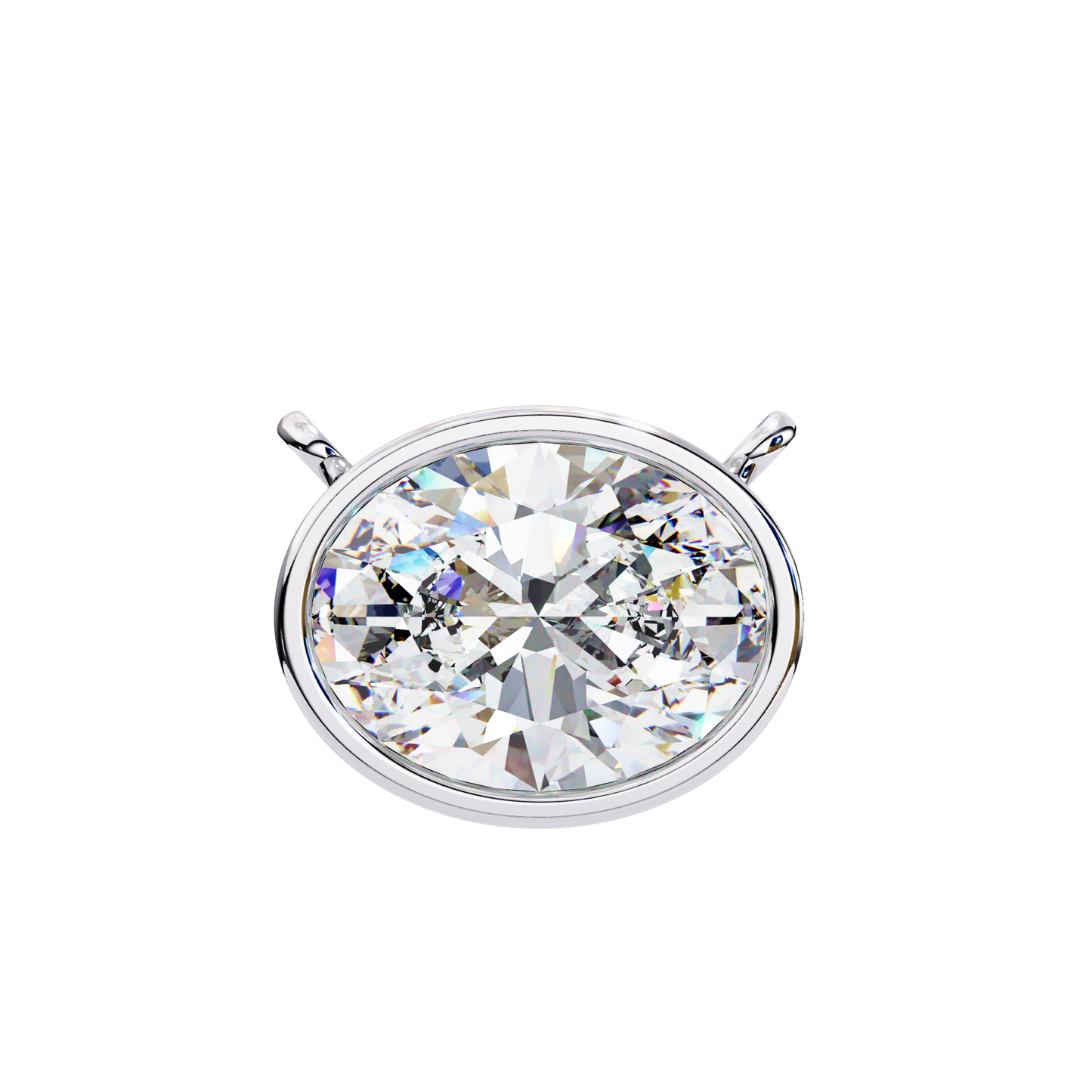 Aura Bezel Solitaire Pendant