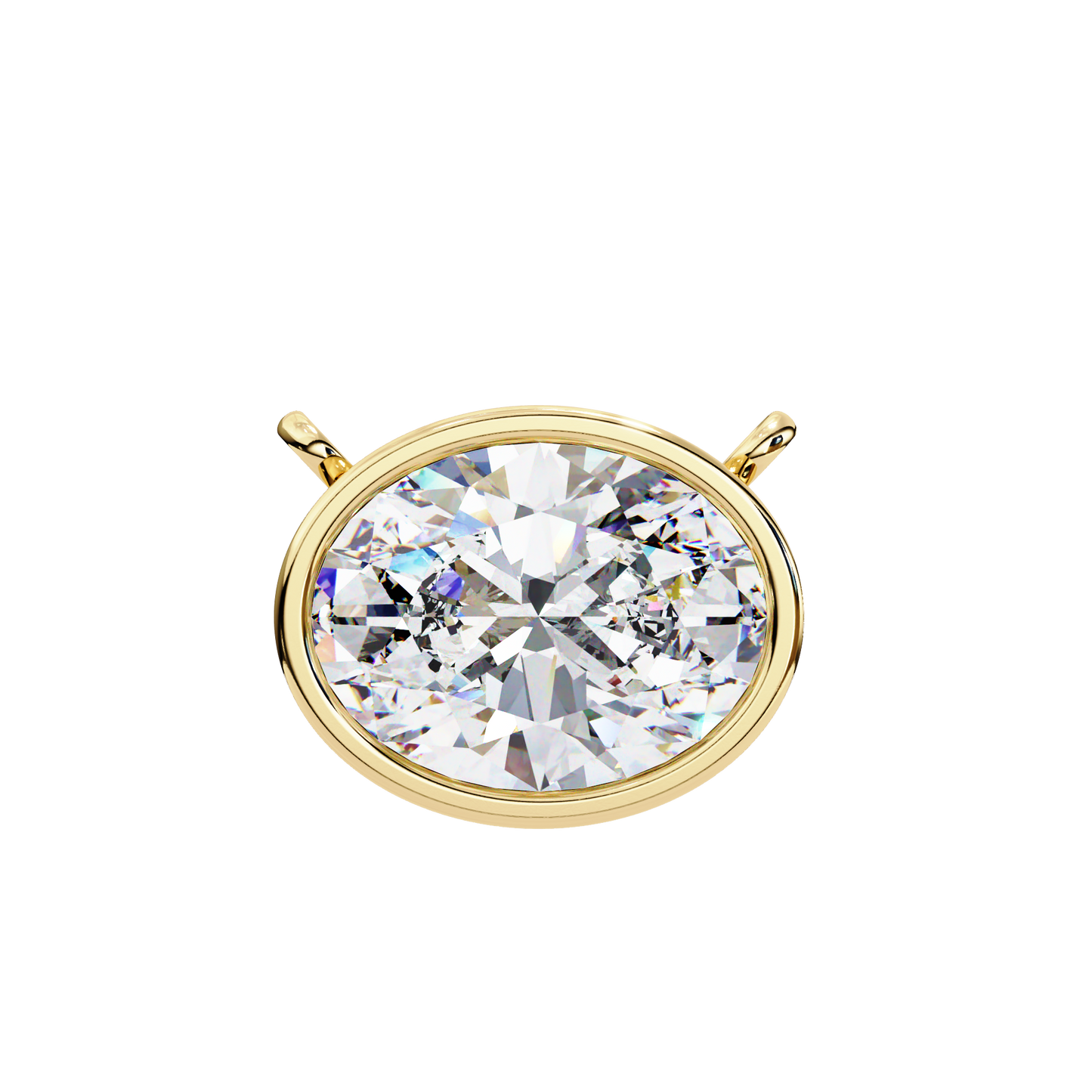 Aura Bezel Solitaire Pendant