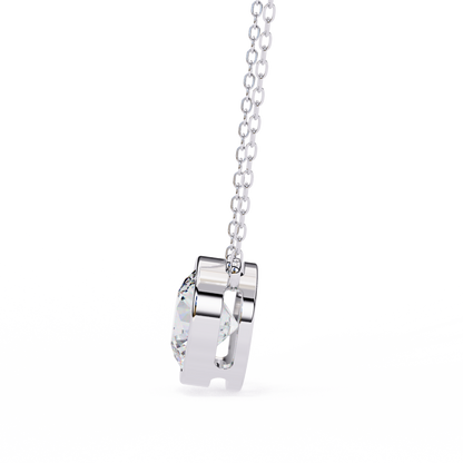 Solara Round Solitaire Pendant