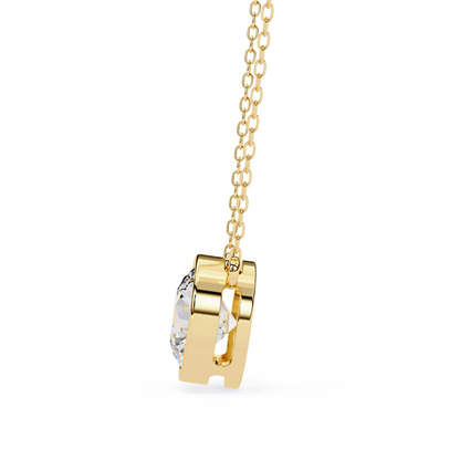 Solara Round Solitaire Pendant