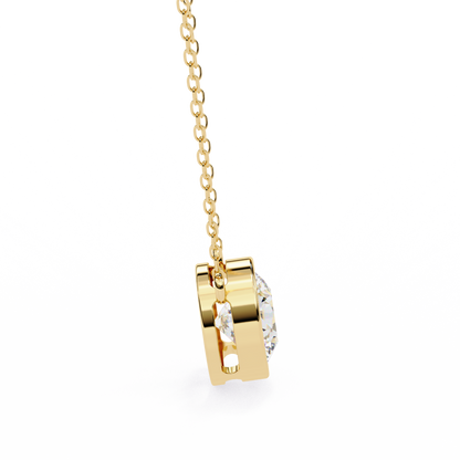 Solara Round Solitaire Pendant