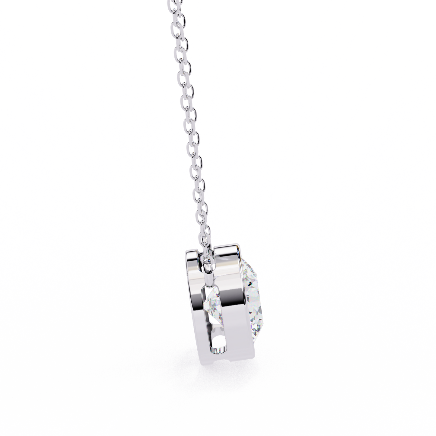 Solara Round Solitaire Pendant