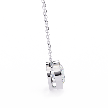 Solara Round Solitaire Pendant