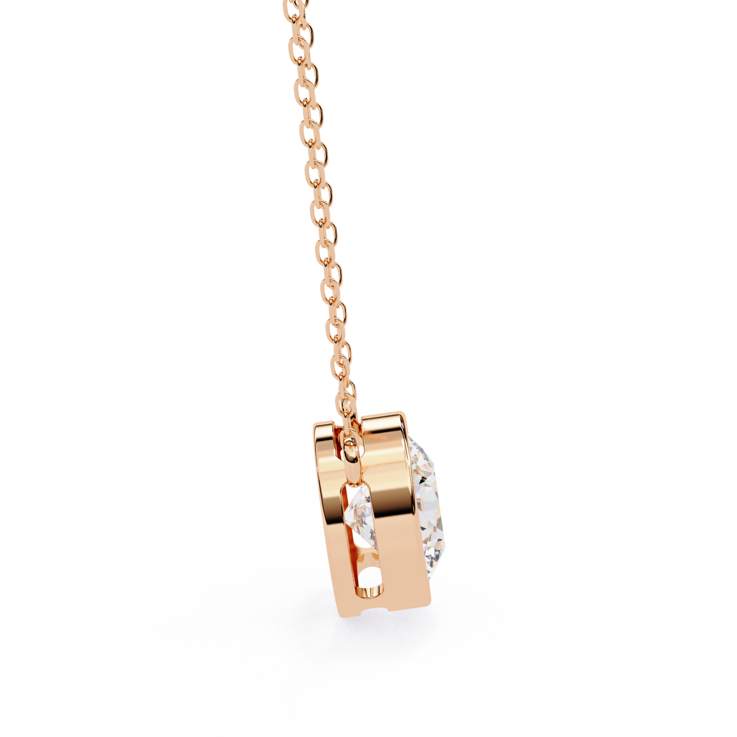 Solara Round Solitaire Pendant