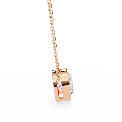 Solara Round Solitaire Pendant
