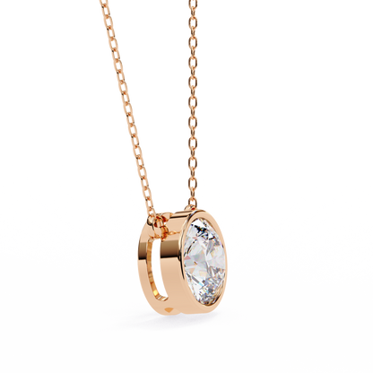 Solara Round Solitaire Pendant