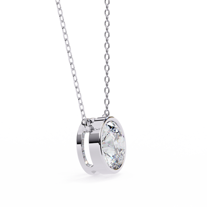 Solara Round Solitaire Pendant