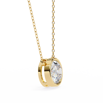 Solara Round Solitaire Pendant
